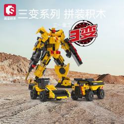 森宝积木 三一重工系列 712066工程机器人三种玩法