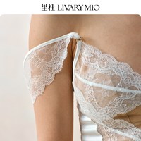 里性 女士晨露蕾丝装饰肩带 珠白肩带（一对）