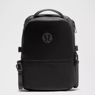 lululemon 丨New Crew 运动休闲双肩背包 拒水 22L 黑/石墨灰 O/S