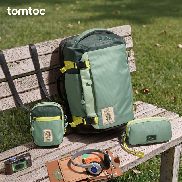 tomtoc 【差旅扩容】吉考斯工业联名双肩电脑包 40L大容量防水 T66
