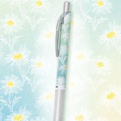 派通 日本Pentel派通花卉限定第二弹BLN75TLSHENERGEL按动式针管型速干笔顺滑考试签字笔0.5mm