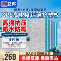 立邦 高密度芯材 挤塑板隔热棉保温棉 5cm厚-60x120(5片)
