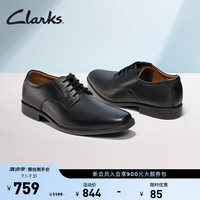 Clarks Tilden Plain系列 男士德比鞋 黑色 41