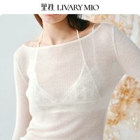 里性 叠影高领打底针织衫