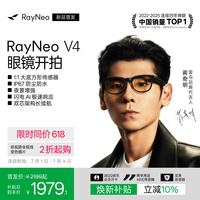 雷鸟 RayNeo 雷鸟创新 V4 XRGF53 AI智能眼镜 极夜黑（4GB、64GB)