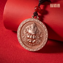 铜师傅 黄财神 紫铜饰品 家居装饰摆件 男生礼物