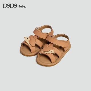 papa爬爬 儿童户外凉鞋 灰白 20码