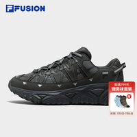 FILA FUSION斐乐潮牌男鞋FREEROAM DX 老爹鞋2026夏季新款休闲鞋 墨绿黑/锡灰