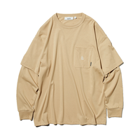 nautica white sail TW2164 纯棉宽松 卡其色 M 长袖T恤