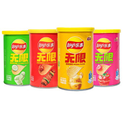 乐事 无限薯片  40g*3罐（多口味可选）