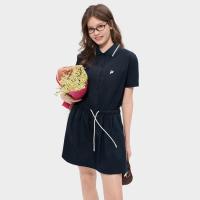 FILA 女装FUSION系列时尚简约休闲连衣裙女士宽松梭织衬衫裙
