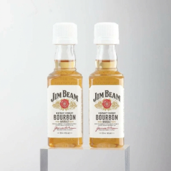 JIM BEAM 调和型威士忌 50ml*2瓶 美国进口