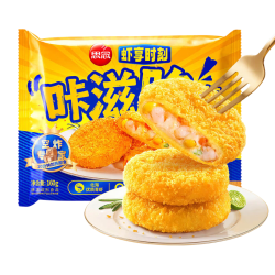 思念 虾享时刻咔滋脆虾鱼排160g*4袋 半成品虾滑健身低脂轻食早餐