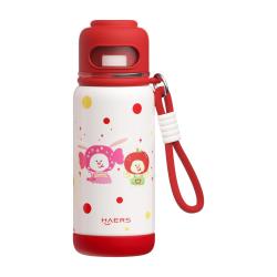 HAERS 儿童保温杯 吸管款 耐摔便携500mL