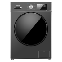 松下 XQG100-800DA 宁净系列烘干滚筒洗衣机 悦目银 10kg