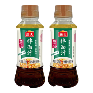 海天 下饭酱 招牌拌饭酱 蘸食酱拌饭拌面调味酱香菇辣椒酱豆瓣酱 葱油拌面汁220g*2