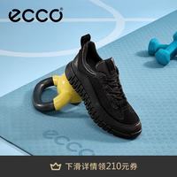 ecco 老爹鞋男 休闲鞋男鞋运动鞋男士复古撞色跑步鞋风琴鞋 灵动525254 黑色52525451094 41