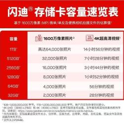闪迪 256G 4K高速 V30 A2 TF存储卡
