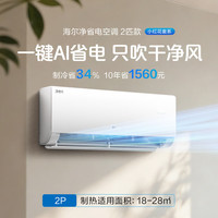 海尔 净省电空调 爆款 2匹大挂机AI省电 新一级能效 新品AI人感科技 2匹 46E1-1