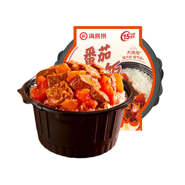 海底捞 自热鲜米饭 番茄牛腩味 370g 方便速食