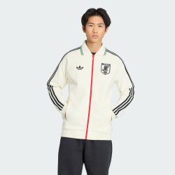 adidas 日本队客场复古足球休闲文化夹克外套男装
