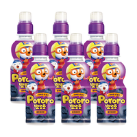 Pororo 啵乐乐 儿童果汁饮料 蓝莓味 235ml*6