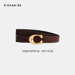 COACH SCULPTED 针扣双面新款女士腰带 CEB68