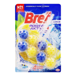 Bref 柠檬味洁厕球 悬挂式马桶清洁球 100g*2挂*2板
