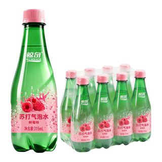 鲸奇 苏打气泡水 树莓味 315mL*8瓶