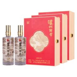泸州老窖 泸州传奇 盛事共享礼盒 浓香型白酒 52度500ml*2瓶*3盒中秋送礼