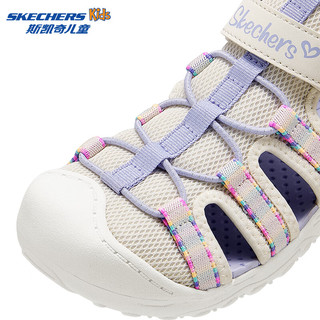 SKECHERS斯凯奇 303353L 透气软底 女童凉鞋