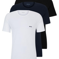 HUGO BOSS 男士经典棉质内衣 T恤 三件套