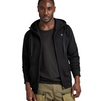 G-STAR RAW Core 男士高级连帽拉链卫衣 Dk Black C235-6484