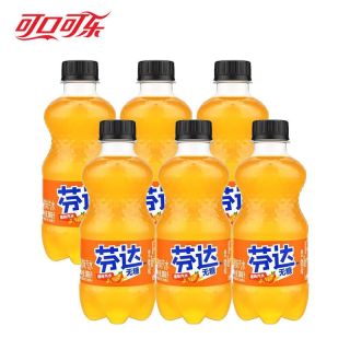 可口可乐 汽水碳酸饮料 300ml  无糖芬达300ml*6瓶