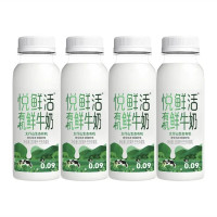悦鲜活 有机鲜牛奶 260ml*4瓶 巴氏杀菌乳