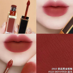 TOM FORD 汤姆福特(Tom Ford)口红 TF口红 TF黑金哑光丝绒白管镜面液体唇釉6ml 黑金哑光123# 复古砖红