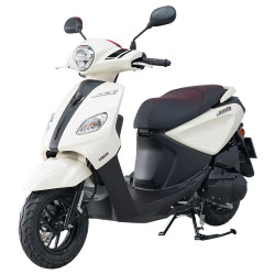 YAMAHA 巧格iPlus新款125燃油踏板摩托车 省油长续航城市通勤代步 象牙白