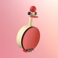 PLAN TOYS plantoys木制音乐启蒙班卓琴儿童早教乐器玩具1-3周岁礼物6411