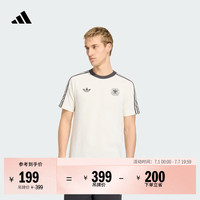 adidas 德国队复古足球修身休闲文化短袖T恤男阿迪达斯三叶草