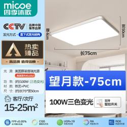 四季沐歌 望月系列 白影 50W 三色调光 40CM 吸顶灯