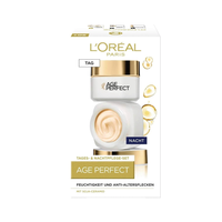 巴黎欧莱雅 L'Oreal 巴黎欧莱雅 成熟肌肤紧致面部护理套装，抗衰老日霜50ml和抗老年斑晚霜50ml，Age Perfect Pro