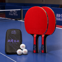 双鱼 正品S-6乒乓球拍星级一套新手入门进阶专业比赛高弹力套胶