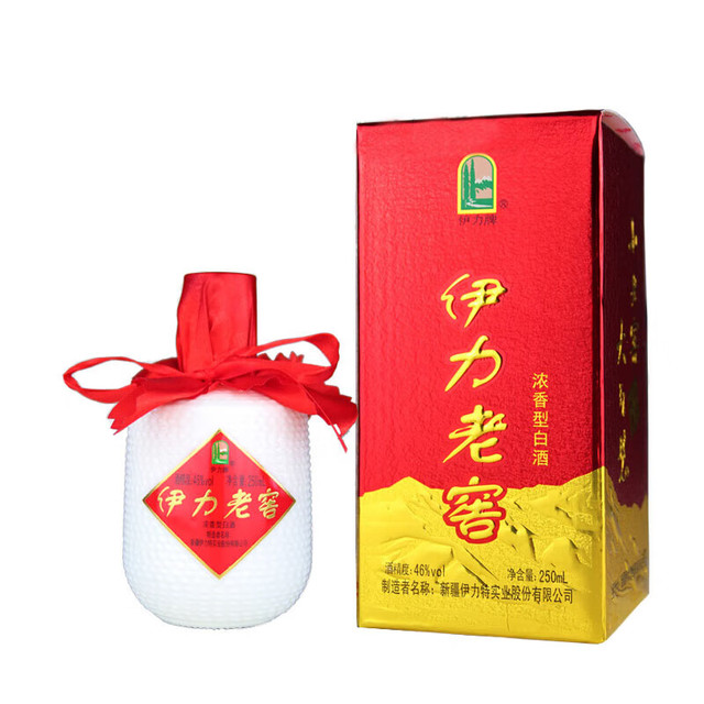 伊力特 伊力老窖 46%vol 浓香型白酒 250ml  单瓶装