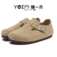 柚一木 YOEM/柚一木包头软木鞋勃肯真牛皮绒皮面