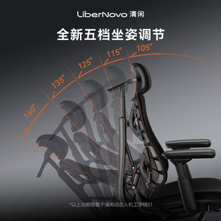LiberNovo S1 人体工学椅 黑色