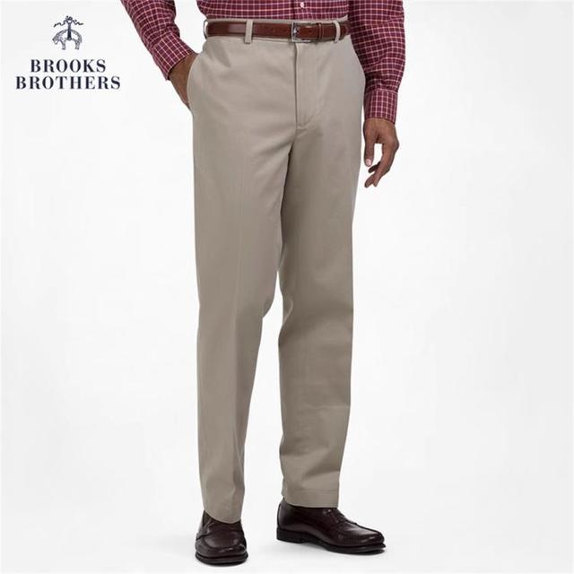 Brooks Brothers 男士棉质直筒休闲长裤1000006464