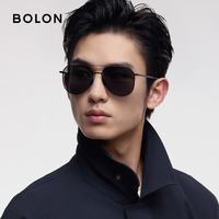 暴龙 经典飞行员偏光太阳镜 BL8122C10 β钛材镜腿