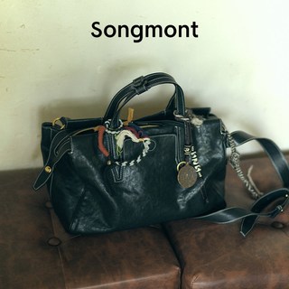Songmont山下有松 循迹系列 植鞣牛皮 波士顿包