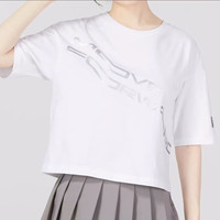 adidas 男女款LOGO印花短袖T恤 IA6757