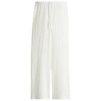 H&M 女装松紧腰直筒宽松皱感抽绳休闲长裤